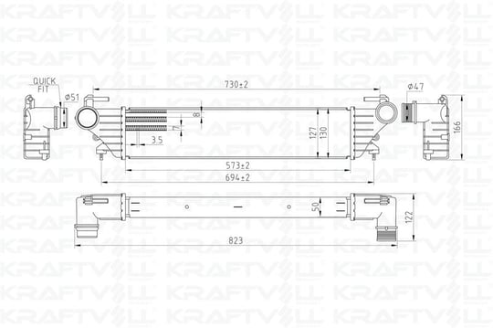 TURBO RADYATORU (INTERCOOLER) FIAT 500L EGEA 1,3 1,6 MJET 1,4 BENZINLI