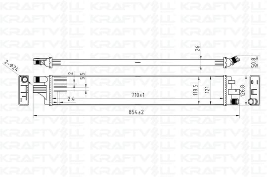 TURBO RADYATORU INTERCOOLER MASTER III 2.3DCI