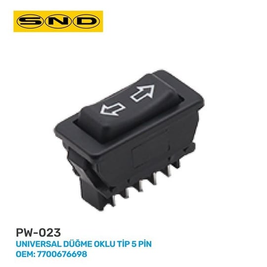 UNIVERSAL DÜĞME OKLU TİP 5 PİN OEM: 7700676698
