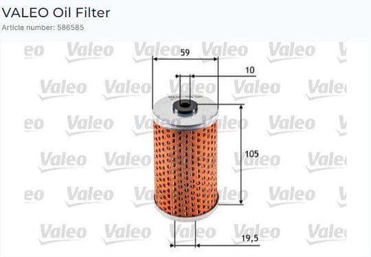 YAĞ FİLTRESİ MERCEDES 190 W201 E 2.3 / E 2.0