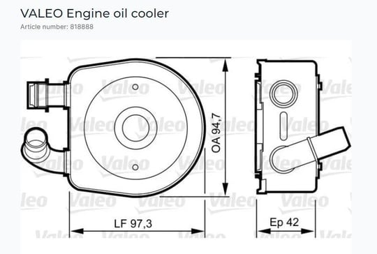 YAĞ SOĞUTUCU PSA C5 1.8 I 16V AUTO