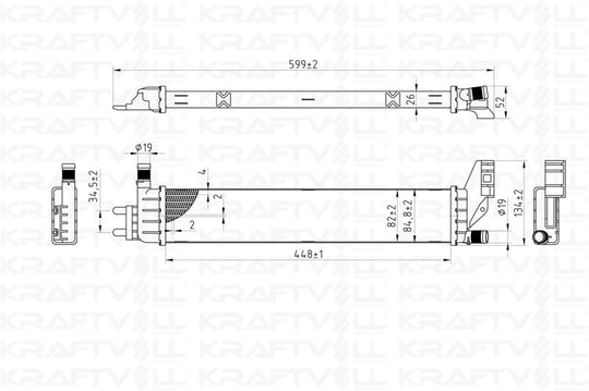 YARDIMCI SU RADYATOR INTERCOOLER DACIA DUSTER I, II 10> SANDERO II 12> DOKKER 12> LODGY 12>