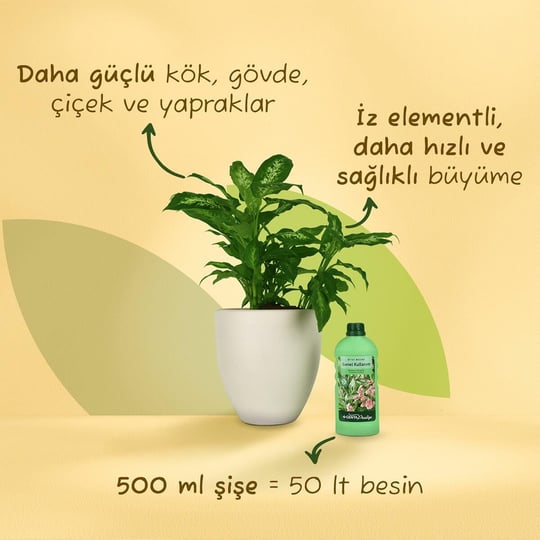 Genta Genel Kullanım Sıvı Bitki Besini (500 Ml) Yüksek Etkili
