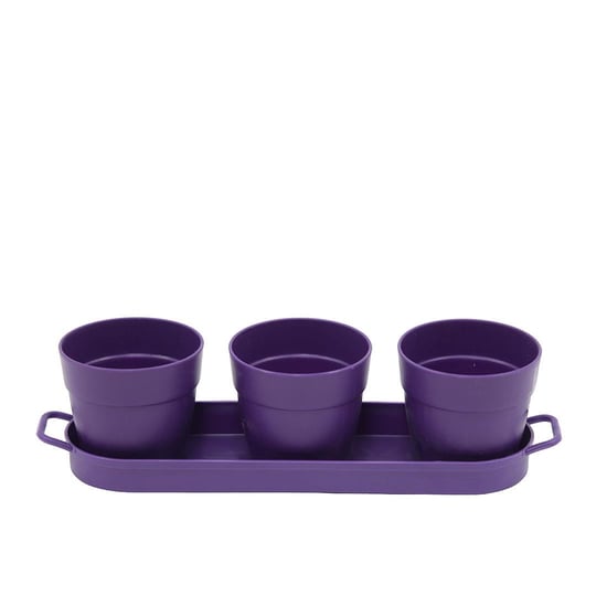 Poliwork 3lü Set Kaktüs Saksı Mix 0,4 Lt 335*95*90 Mm