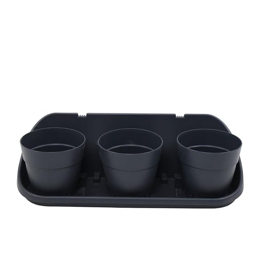 Poliwork Askılı Balkon Saksı 3lü Set 3,3 Lt 475*160*155 Mm
