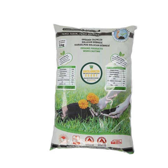 Poşette Solucan Gübresi 5 Kg