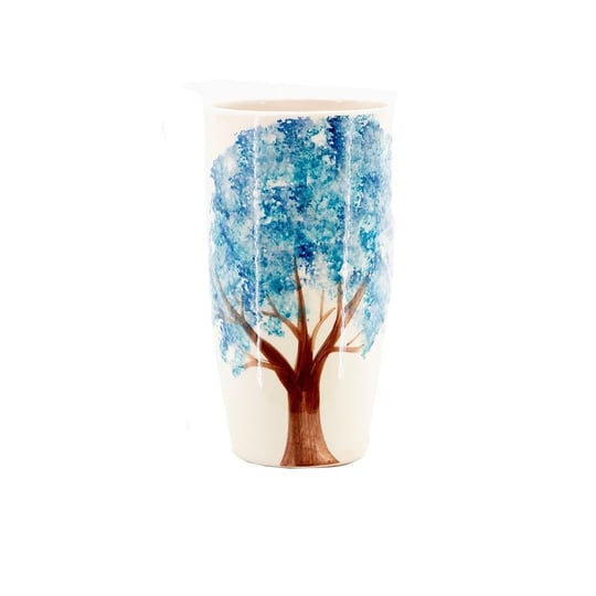 Seramik Saksı Ağaç Vazo 13*23,5 Cm