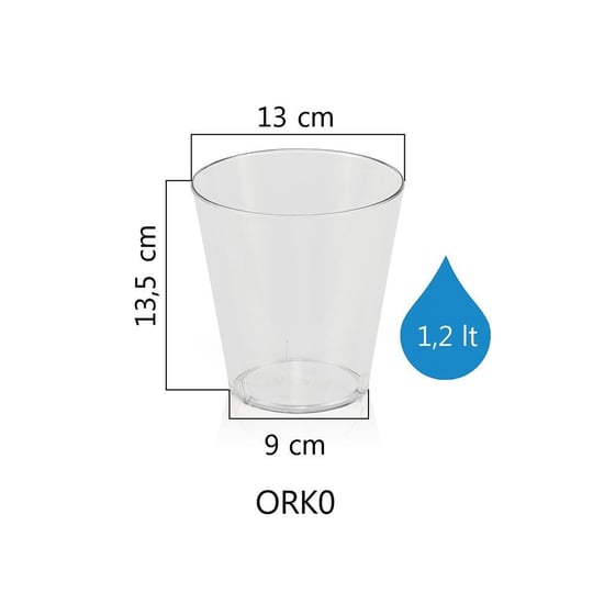 Serinova Orkide Kabı Saksı 1.2 Lt