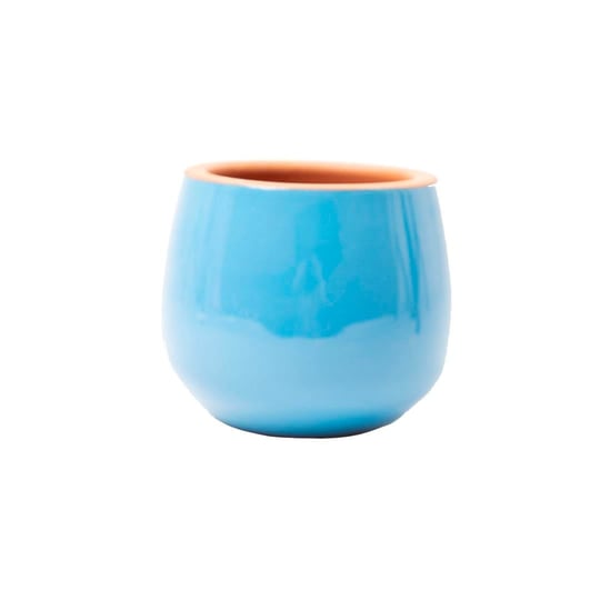 Toprak Saksı Düz Sırlı 12*13 Cm