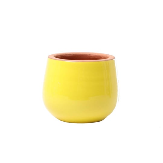 Toprak Saksı Düz Sırlı 12*13 Cm
