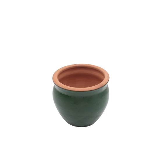Toprak Saksı Düz Sırlı 12*13 Cm