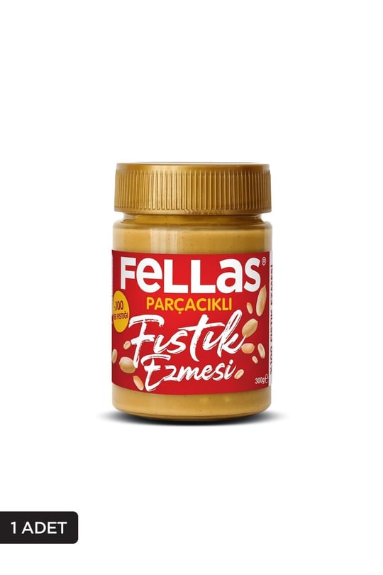 %100 Fıstık Ezmesi 300g | Şekersiz & Doğal | Fellas Foods