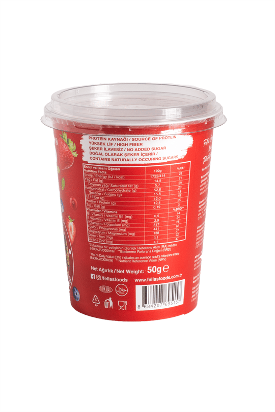 Bardak Granola - Kırmızı Meyveler 50g