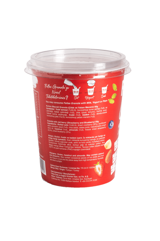 Bardak Granola - Kırmızı Meyveler 50g