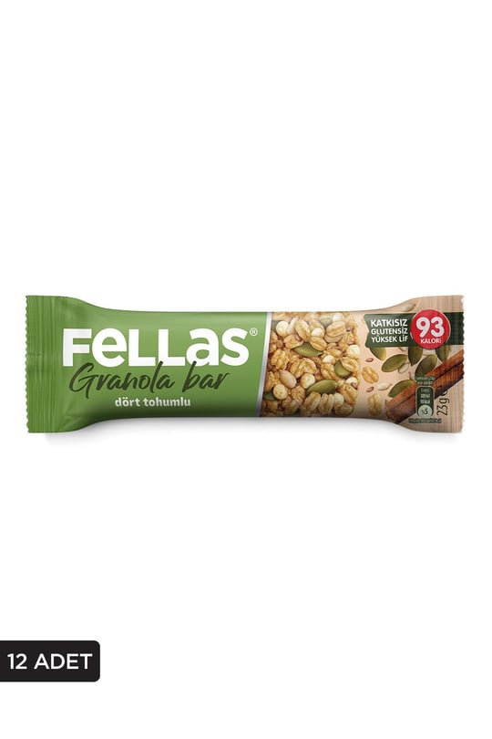 Fellas Granola Bar - Dört Tohumlu 23g x 12 Adet