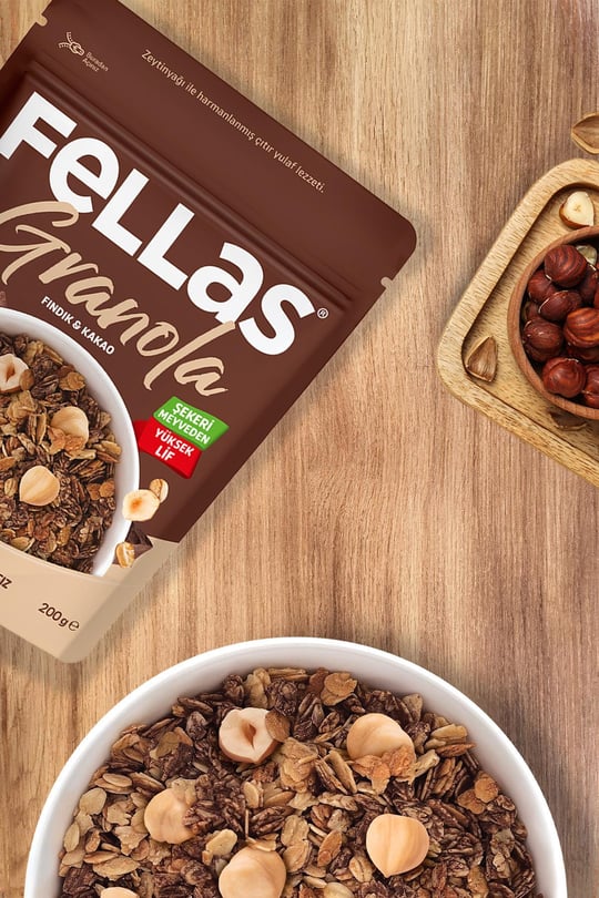 Fellas Granola - Fındık & Kakao 200g - 3'lü Paket