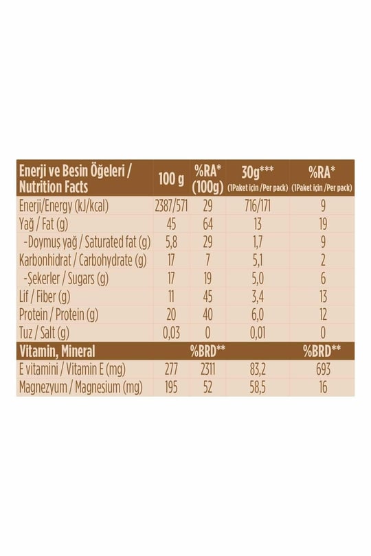 Fellas Karışık Kuruyemiş Bar 30g x12 Adet