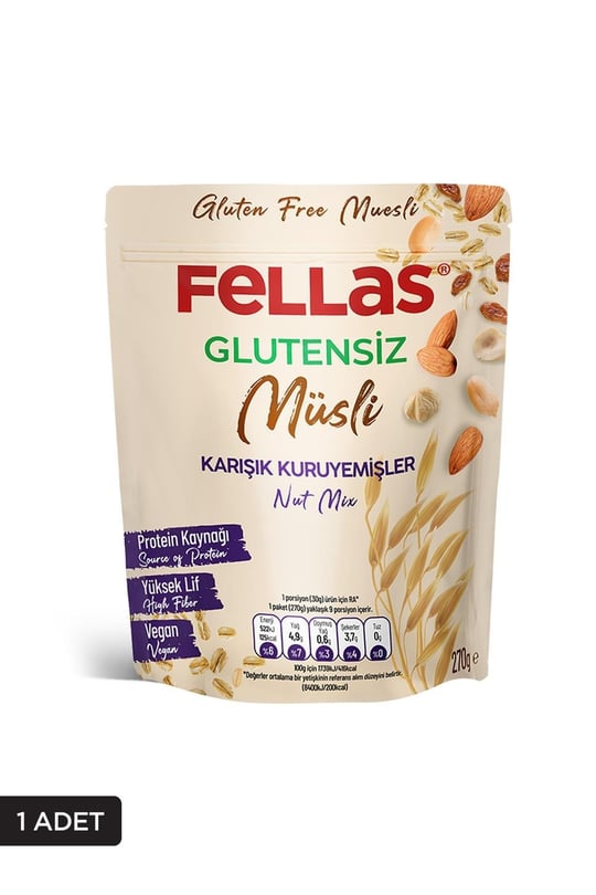 Glutensiz Müsli - Karışık Kuruyemişli 270g