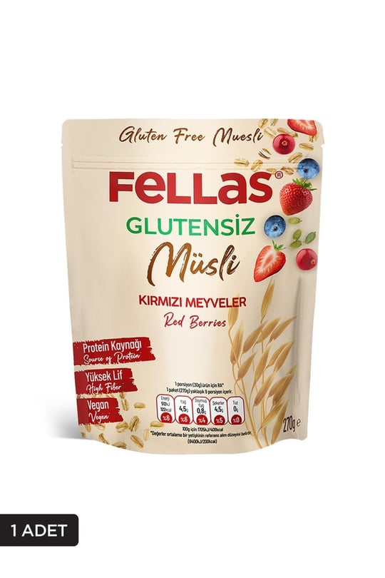 Glutensiz Müsli - Kırmızı Meyveli 270g