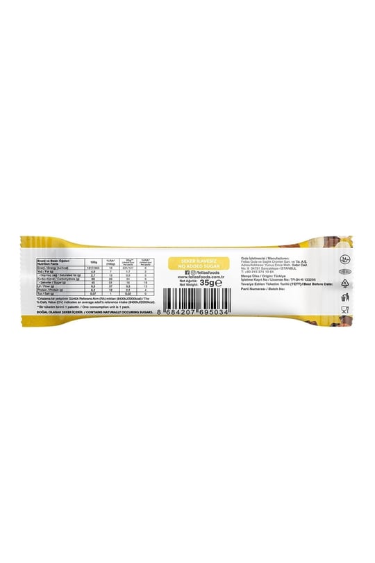 Meyve Bar - Muzlu ve Bademli 35g x 12 Adet
