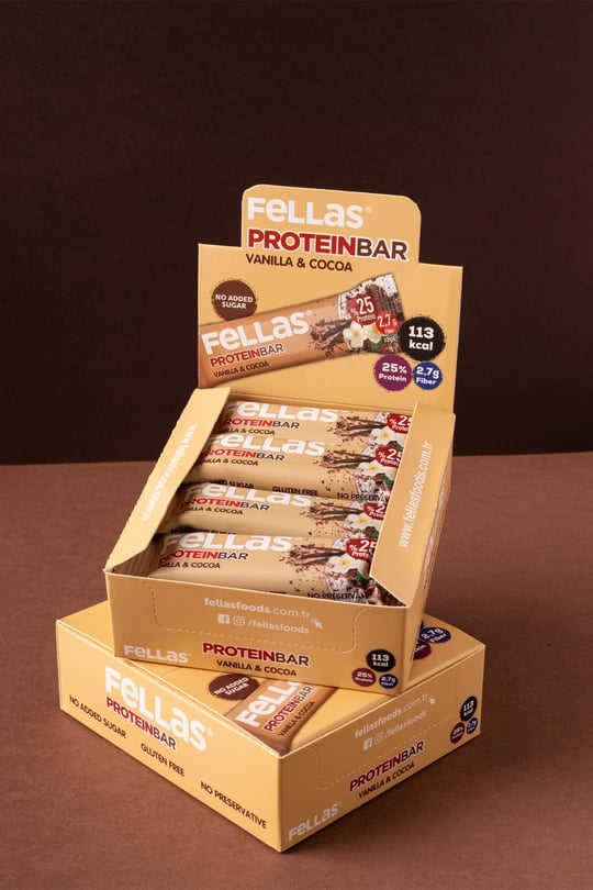 Protein Bar - Vanilyalı ve Kakaolu 32g x 12 Adet