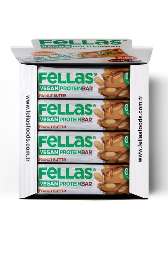 Vegan Protein Bar - Yer Fıstığı Ezmeli 40g x 12 Adet MBAGD1-058-12
