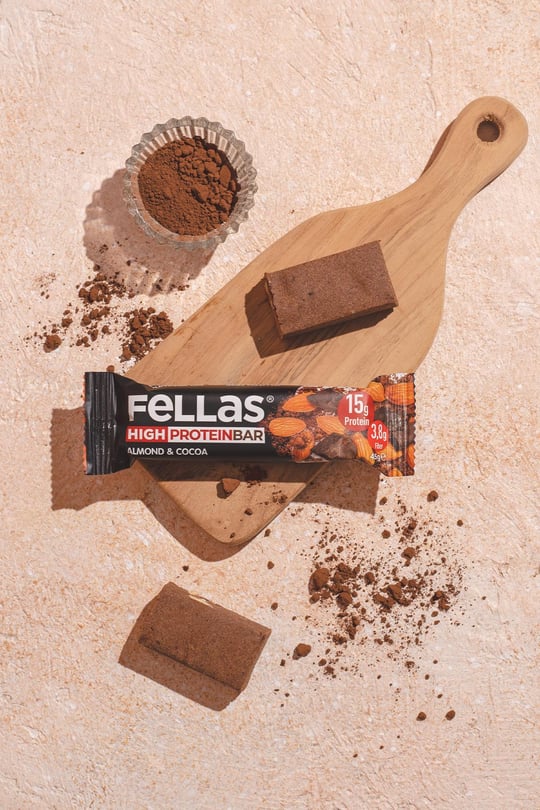Yüksek Protein Bar - Bademli ve Kakaolu 45g x 12 Adet