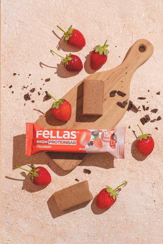 Yüksek Protein Bar - Çilekli 45g  x 12 Adet