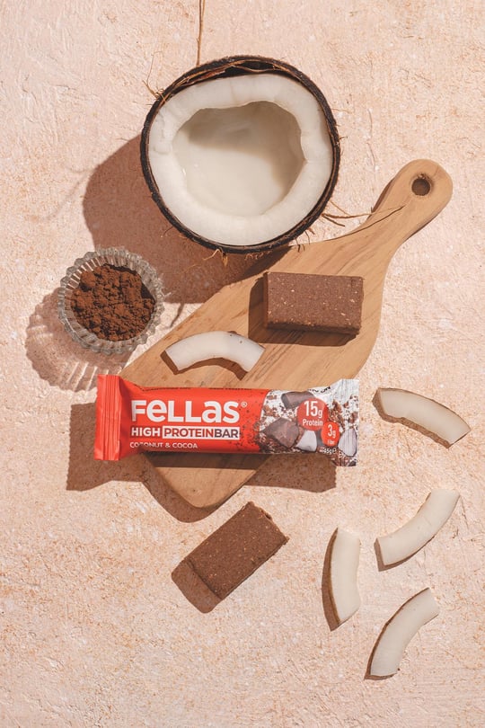 Yüksek Protein Bar - Hindistan Cevizli ve Kakaolu 45g x 12 Adet