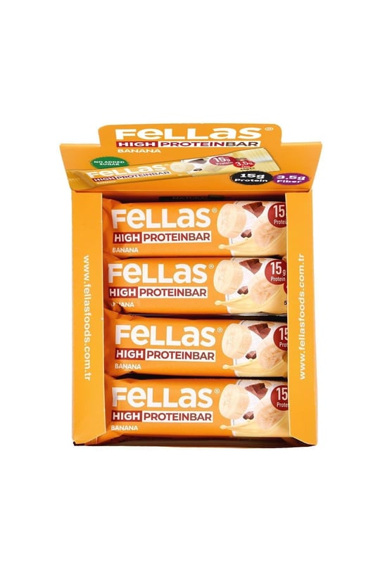 Yüksek Protein Bar - Muzlu 45g  x 12 Adet