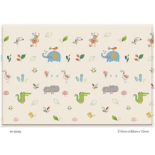Dwinguler Jungle Friends Bebek Oyun Matı ve Halısı