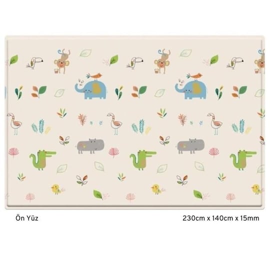Dwinguler Jungle Friends Plus Oyun Matı ve Halısı