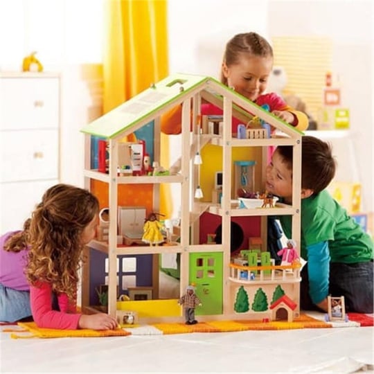 Hape 4 Mevsim Mobilyalı Oyuncak Ev