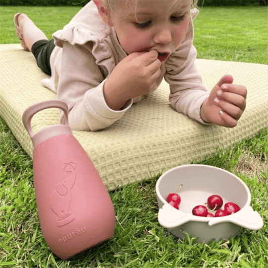 Nuuroo Silikon Pipetli Suluk 350 ML - Pembe