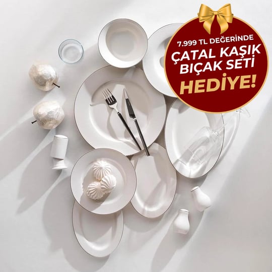 Schafer 1s4647-01001-plt02 Mila Platin02 56 Prç Yemek Takımı