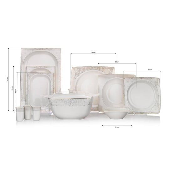 Schafer 1s2407-01001-byz03 Glamor Poınt Yemek Takımı 60 Prç Beyaz