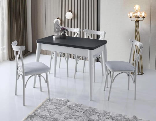 Rubi Line Do-1283 Dolunay Masa V-43 Ekol 4 Sandalye Takım