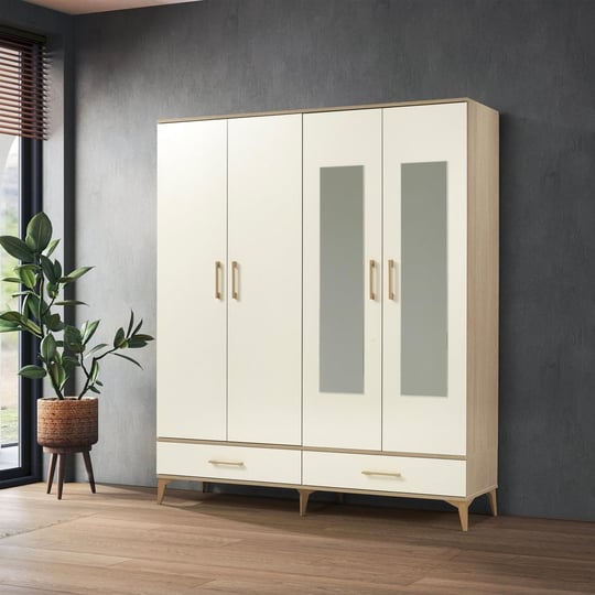 コペさま Vize Latte 4 Kapılı Dolap