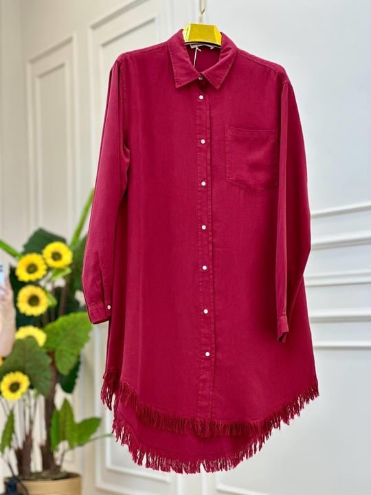 Altı Püskül Tensel Tunik 7267 t-25 Bordo