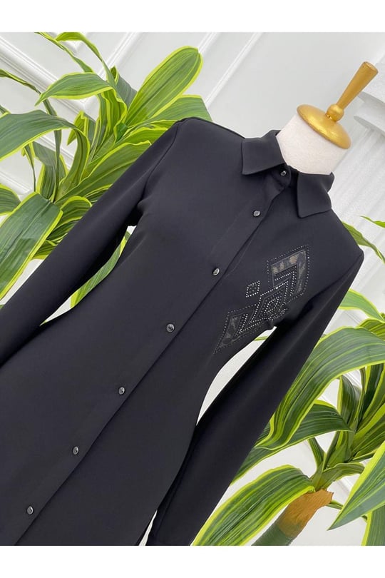 Baklava Taş Tunik 5262 Siyah