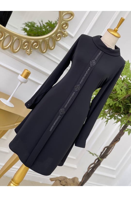 Baklava Taş Tunik 579 Siyah