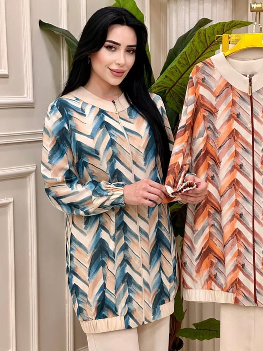 Batik Desen İkili Takım 2203 T-24 Mint yeşili