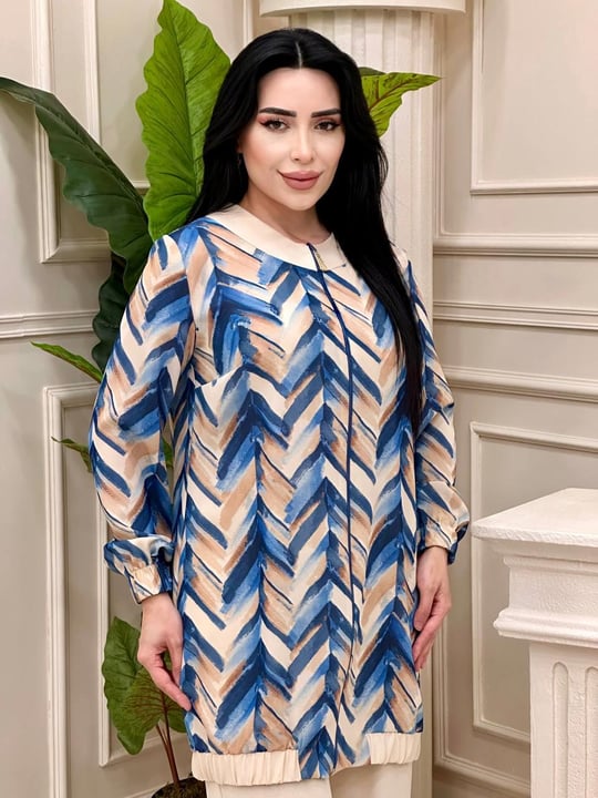 Batik Desen İkili Takım 2203 T-24 Saks