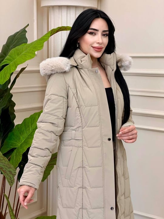 Bel Detay Şişme Kaban  8196 t-24 Bej