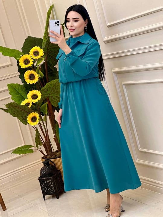 Bonber Ceketli Elbise 0190 e025 Mint yeşili