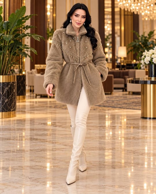Boncuk Detay Angora Kaban 9041 T-26 Vizon