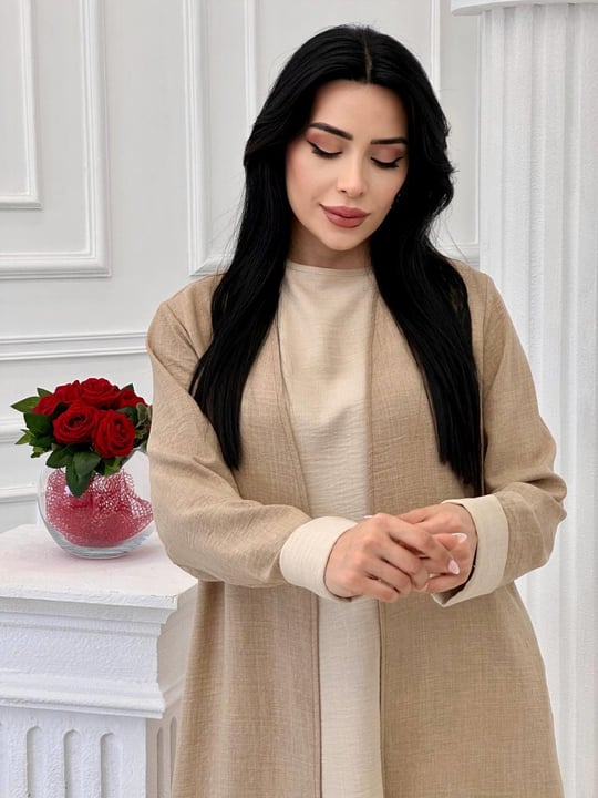 Büyük Beden Üçlü Spor Takım 4337 T-24 Bej