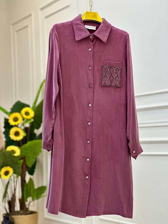 Cep İşleme cubra Tunik 1057 t025 Rose