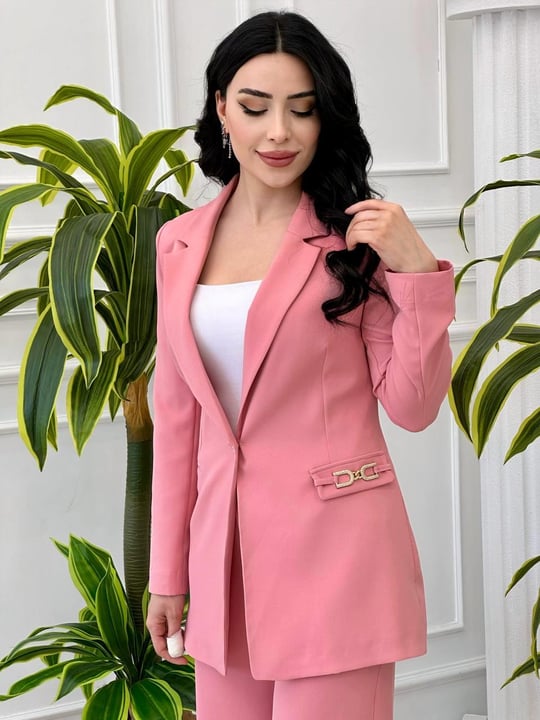 Cep Taş Detay İkili Takım 8025 T-24 pembe