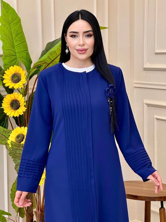 Çimalı Broş Detay Pardesü 8002 Saks